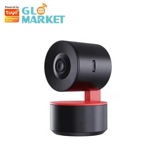Glomarket Telecamera PTZ da 2 MP per interni Rilevazione del movimento Monitoraggio remoto Audio bidirezionale Tuya WiFi Smart Mini Baby Monitor Camera