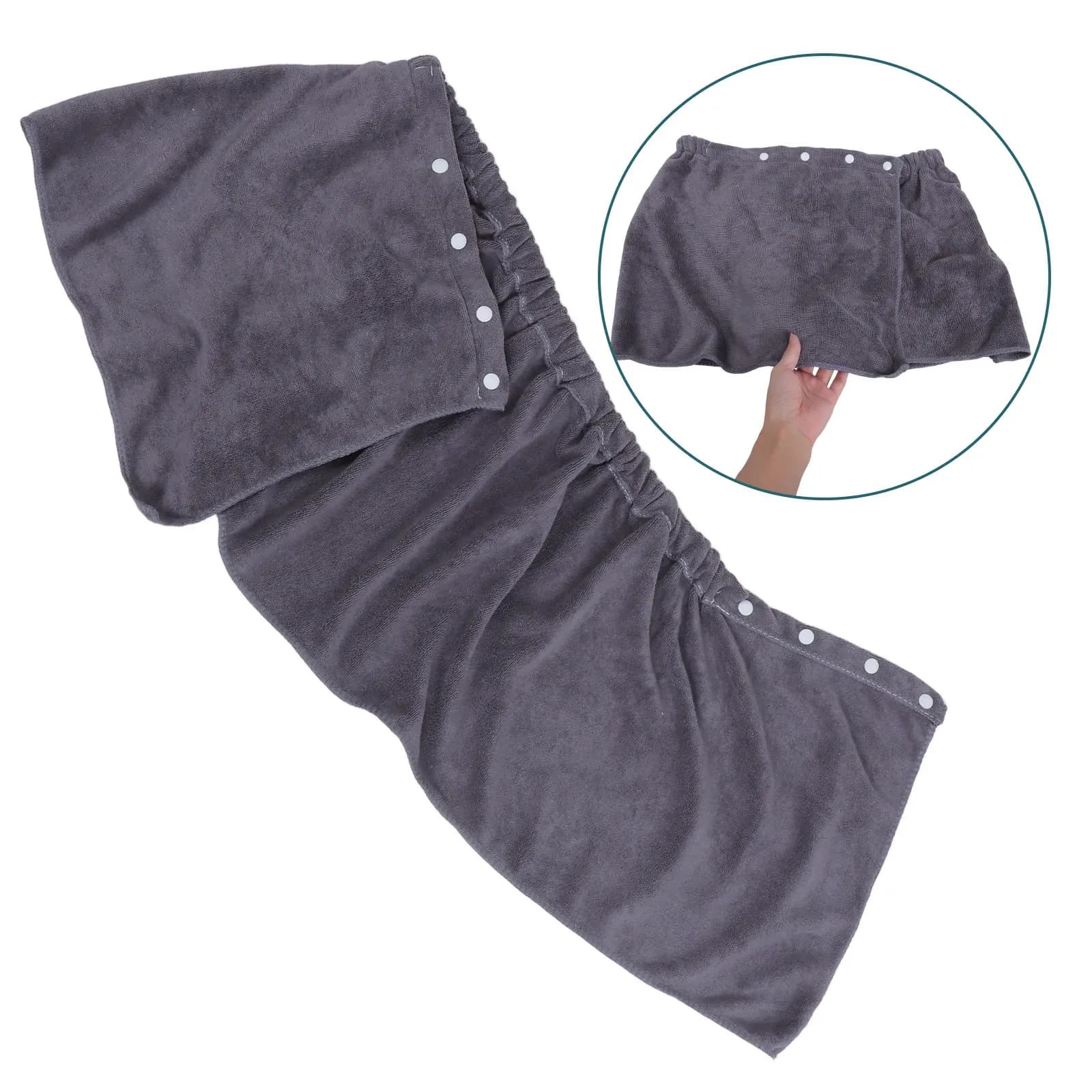 Men's Welded Towel Shorts Quick Drying, Bathrobe Shower Enclosure, Spa, Gym, Pool, Beach, Home, Deck Closure