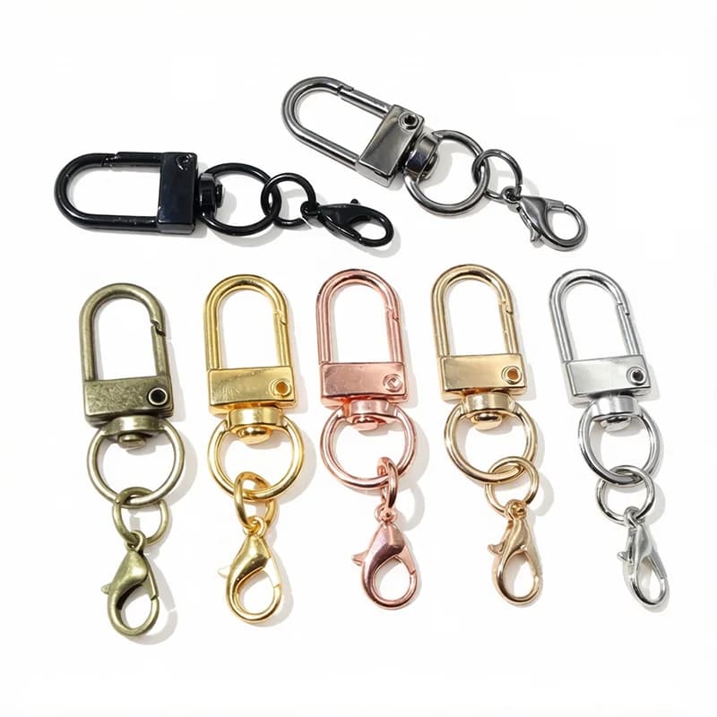 10pcs Metal Alloy Snap Lobster Clasp Hooks Buckle Connector for DIY Keychain Bags Pendants Craft Jewelry Making Accessories
