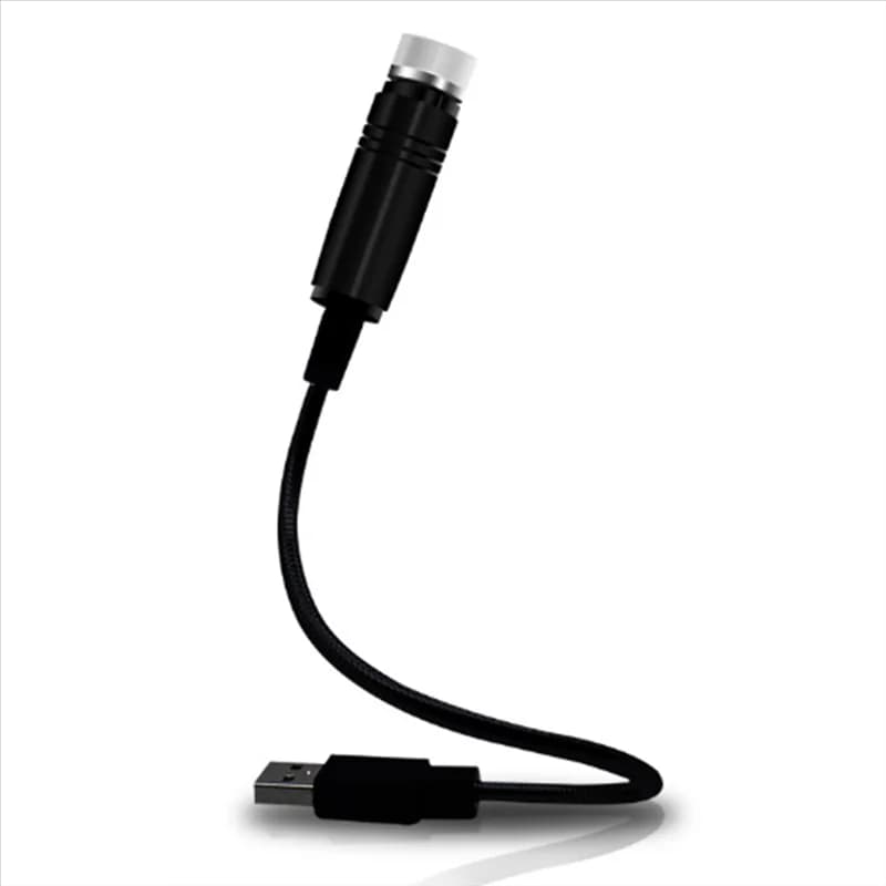 A25F-Mini LED Proiettore per luce notturna a stella sul tetto dell'auto USB Atmosfera decorativa Lampada galassia per decorazione del soffitto della stanza sul tetto dell'auto Rosso