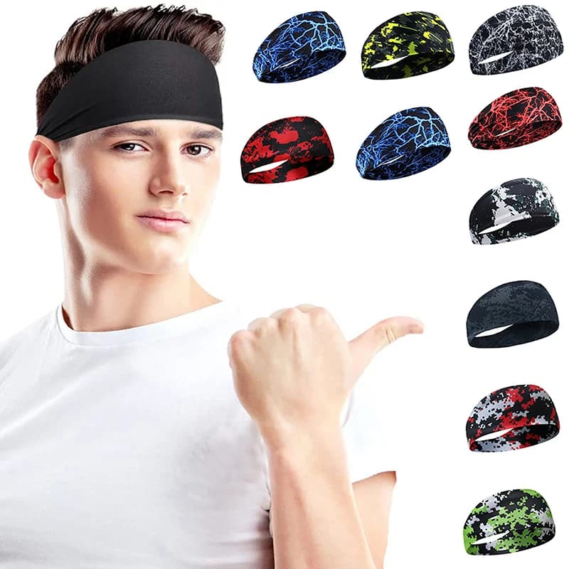 1 pc Sport Scarf absorbing sweat Unisex Yoga, fitness and running sweat belt for hair care Different bands for fashion
