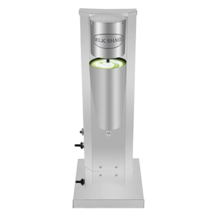 Frullatore per Milkshake Monoblocco da 800ML, 16000 Giri/min, in Acciaio Inox, 180W, 110V, Mixer Elettrico Commerciale per Bevande