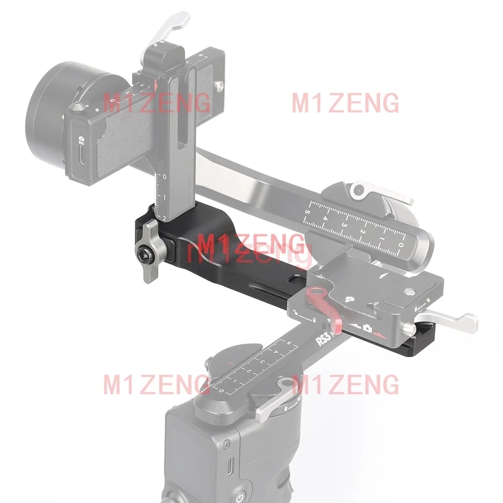 Supporto a Barra di Estensione con Attacco a Slitta Fredda da 1/4 di Pollice per Stabilizzatore Gimbal DJI Ronin RS3 Mini, Monitor Video