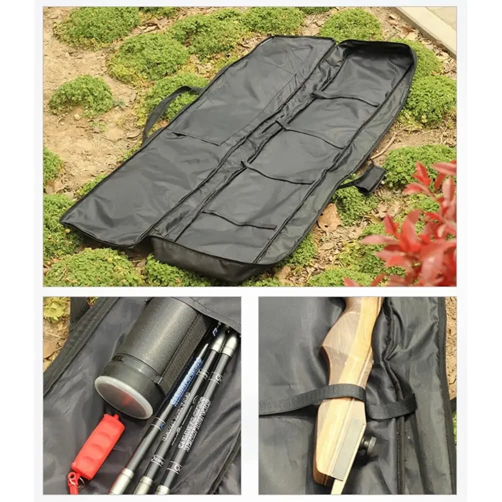 Large Capacity Recurve Bow Case Hand Tote Wear-Resistant Shoulder Bag Storage Container for Target Longbow Archery