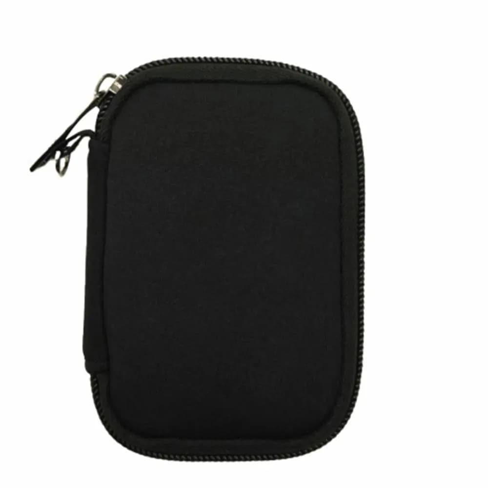 ‌ 10 Scomparti Elastici ‌ Organizzatore per chiavette USB impermeabile e antipolvere, custodia protettiva nera con cerniera per chiavette USB