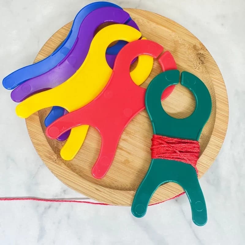 10 pz. Bobine Avvolgitrici Colorate Grandi per Filati da Cucito, Punto Croce, Lavorazione a Maglia, Uncinetto e Tessitura - Strumento Avvolgitore
