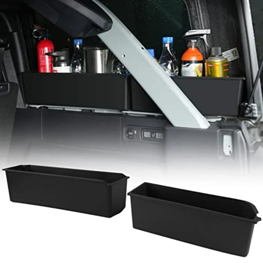 Organizer for Side Holder Rear for Bronco 2021-2023 4 Doors, Black Finish Opaca, Interior Accessories Lato Destro