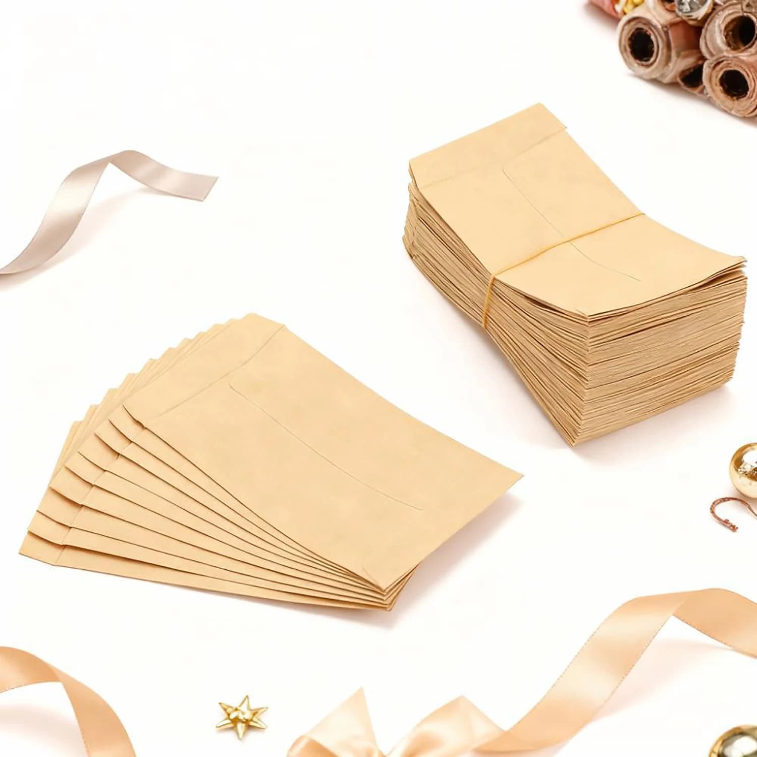 100 pz 6*10 cm busta di carta kraft regalo per feste sacchetto per ospiti chicco di caffè festival di nozze sacchetto per buste per imballaggio di semi di cibo