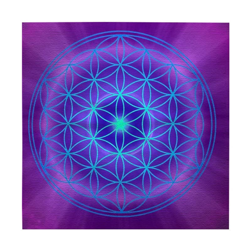 Pagan stregoneria Oracle Card Mat divinazione fortuna astrologia arcobaleno fiore della vita tarocchi tovaglia altare panno