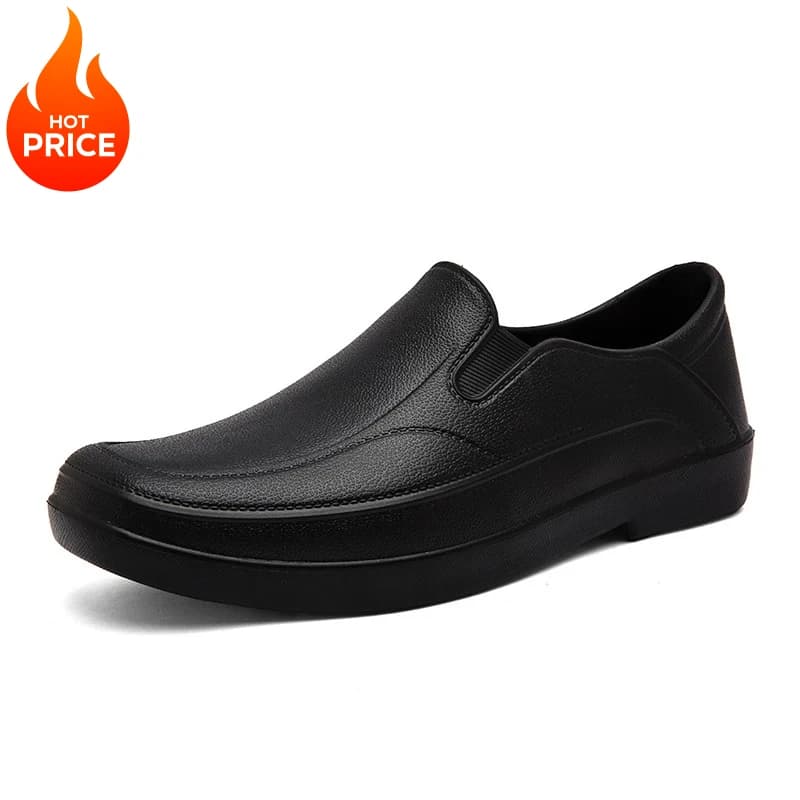 Scarpe da Chef per Hotel Quattro Stagioni Nuove Impermeabili Antiscivolo Antiolio Scarpe da Lavoro da Cucina Stivali da Pioggia Leggeri in EVA da Uomo per Esterni e Giardino