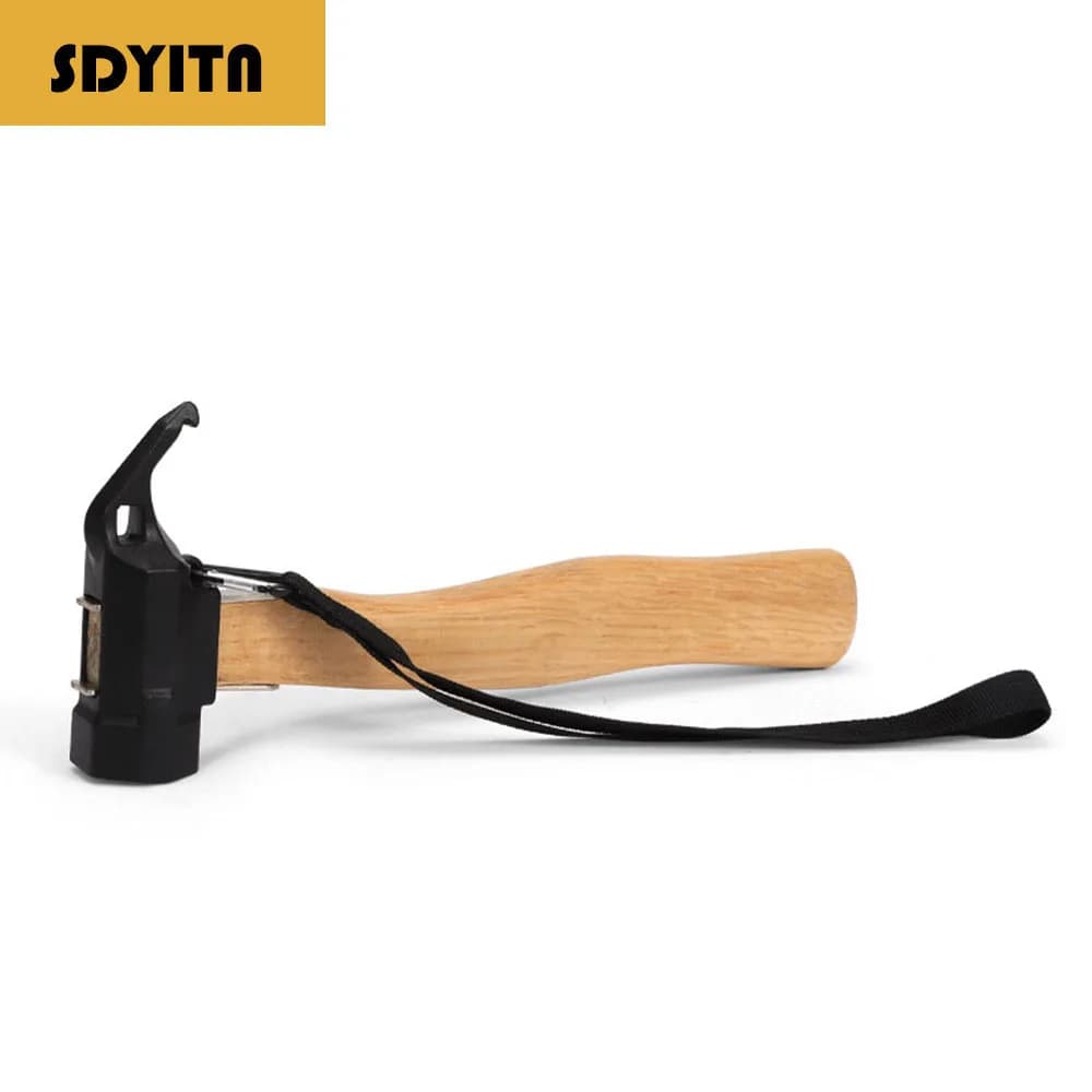 Multifunctional Copper Mallet Hammer For Outdoor Camping Tent Canopy Ground Stake Wooden Board Deck Nail Puller Tool