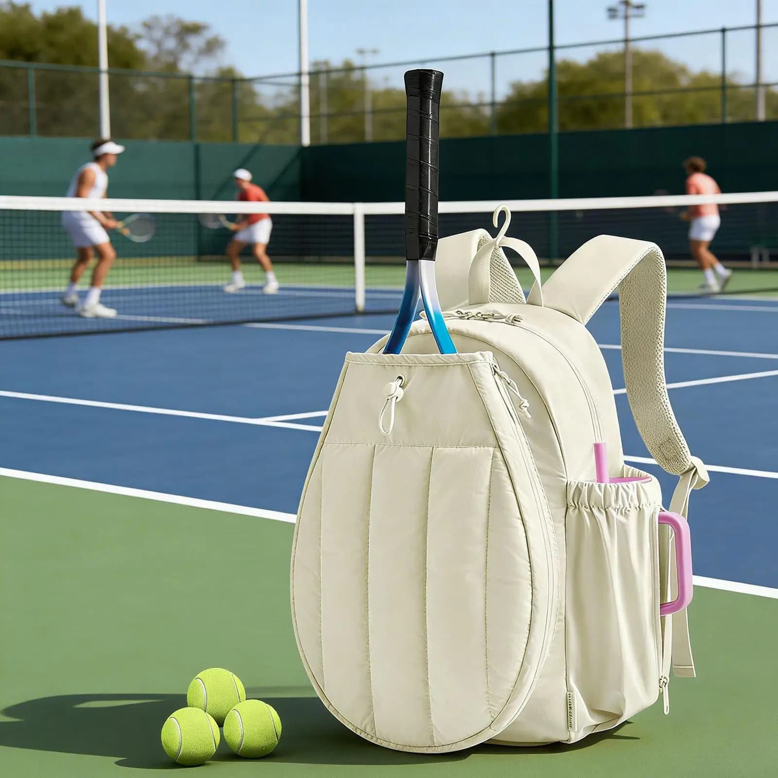 Waterproof Tennis Bag for Badminton Rackets, Sports Organizer for Women, Men, Girls and Boys