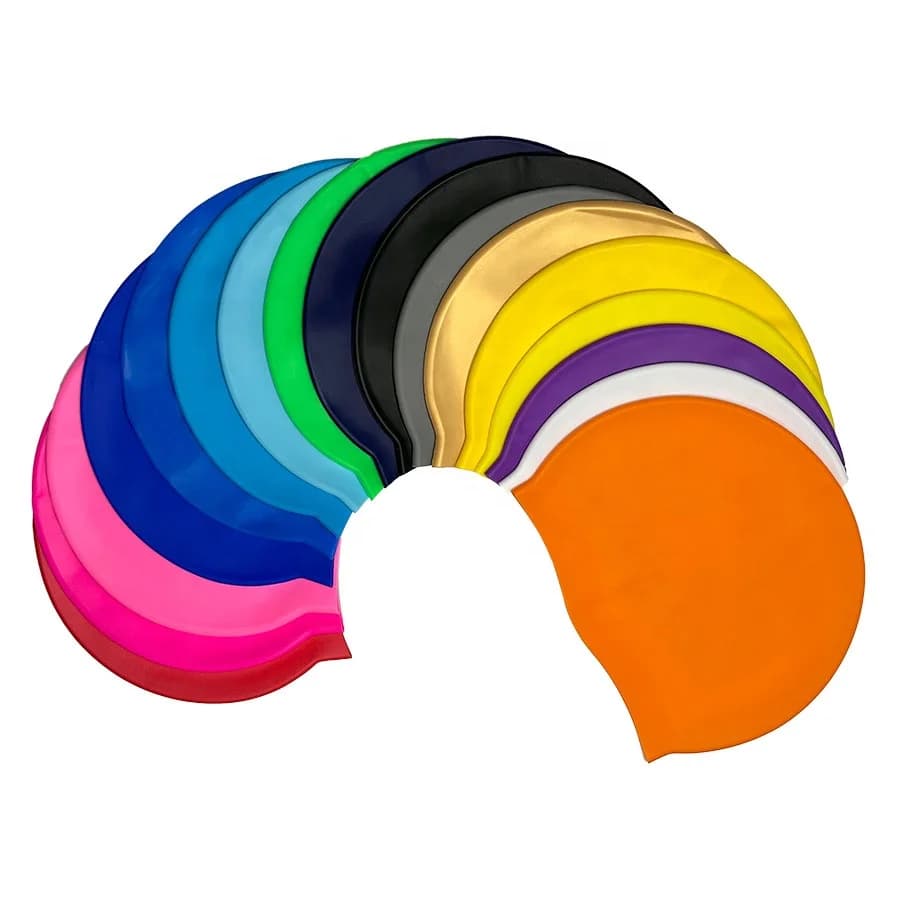 Silicone soft swim cap for adults and children, keeps your hair dry, comfortable swim cap
