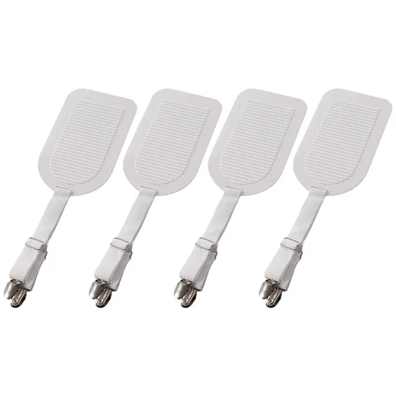 Clip elastiche ABVS per lenzuola, regolabili, set da 4 per fissare le lenzuola a letto, ideali per casa e hotel.