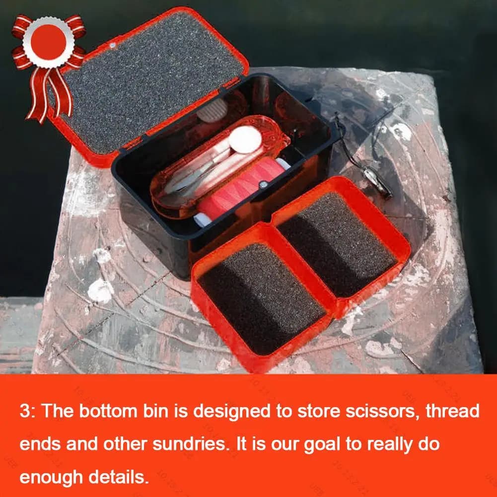 Fishing Tackle Box Fishing Lure Bait Storage Box Bait Container Box Double-Layer Live Bait Box Breathable Earthworm Storage Case