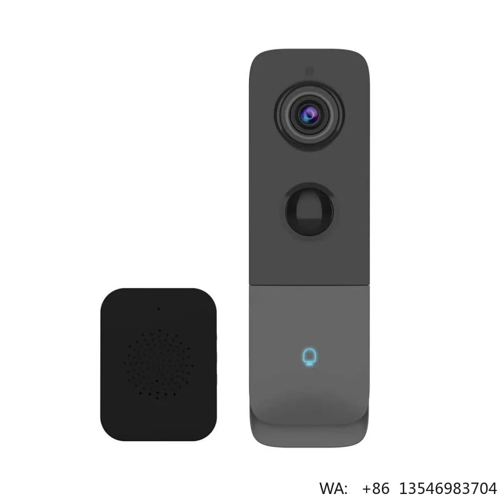 Campanello Wireless Tuya 2.4G WiFi con Telecamera HD a Batteria e Suoneria, Avvisi in Tempo Reale sul Telefono per la Sicurezza di Casa e Appartamento