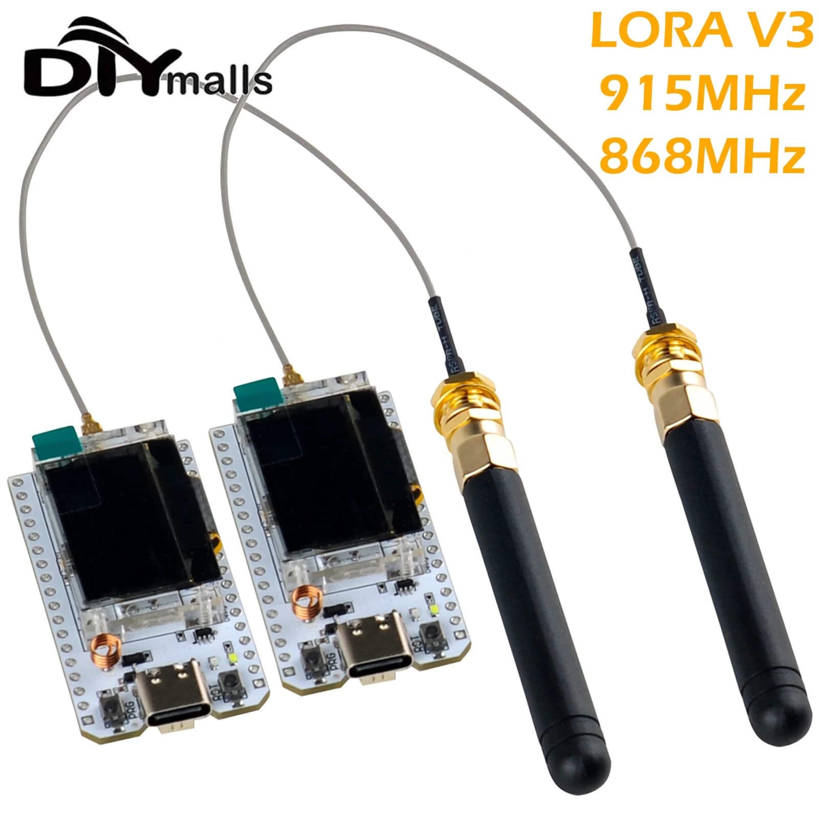 2 sets ESP32 Lora V3 Development Card Kit 0.96 inch 868MHz 915MHz LoRa32 SX1262 for Arduino Meshtastic Devices