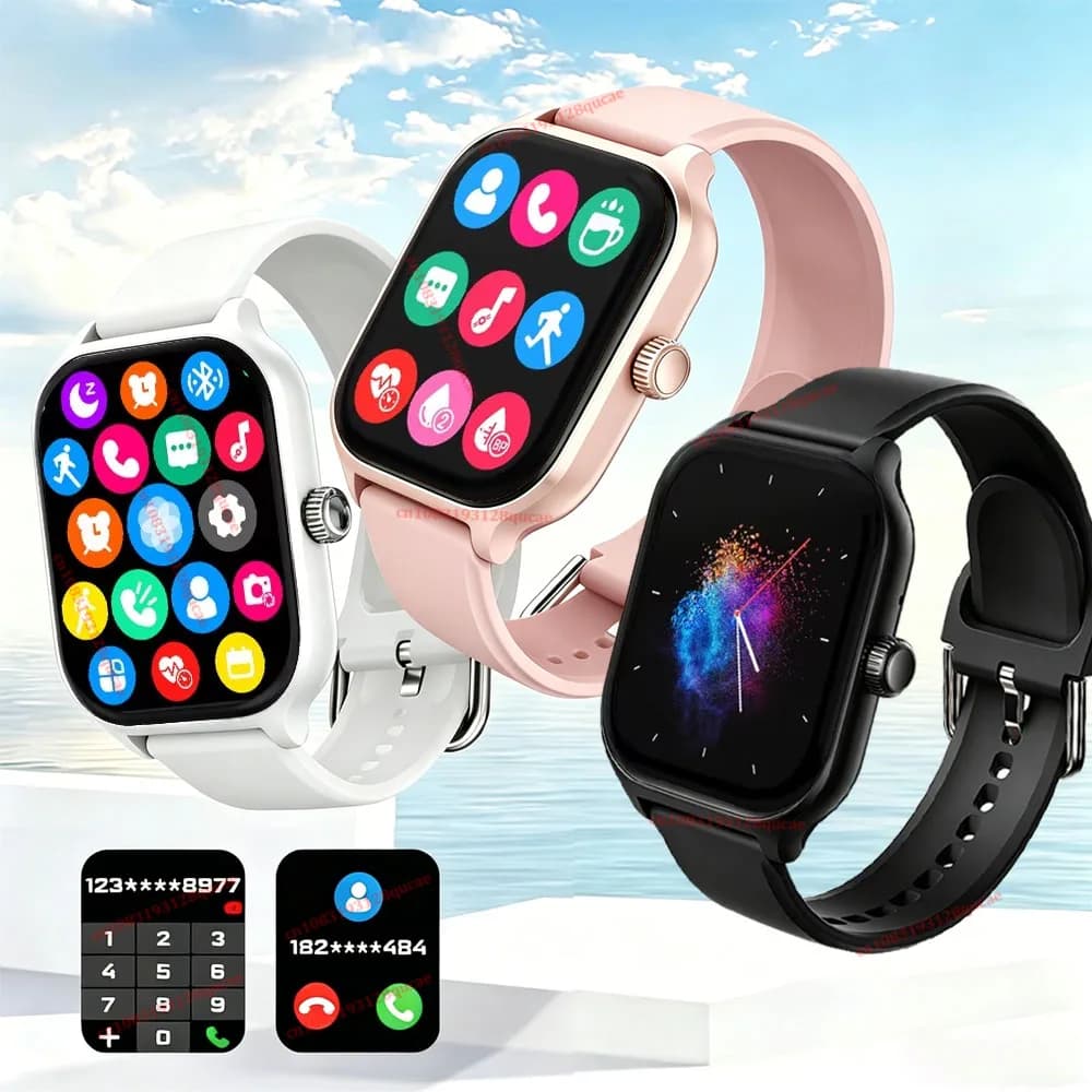 Smartwatch con Funzione di Chiamata, Monitoraggio Esercizi, Frequenza Cardiaca e Sonno, Bluetooth, Regalo per Uomo e Donna, Nuovo Modello 2026 Hw12