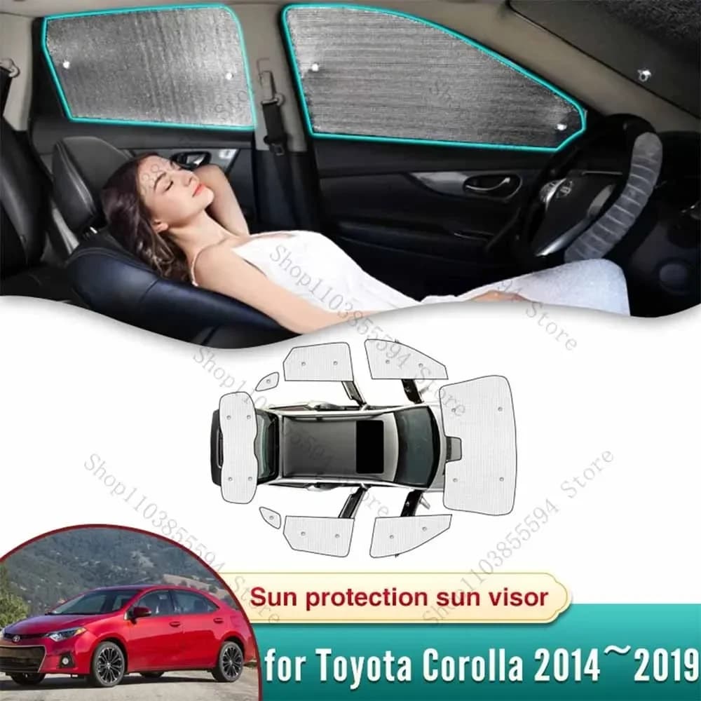 Auto Parasole per Toyota Corolla Altis X E170 170 2014 ~ 2019 Accessori Parasole Parabrezza Finestra Laterale Tenda Privacy Ombreggiatura