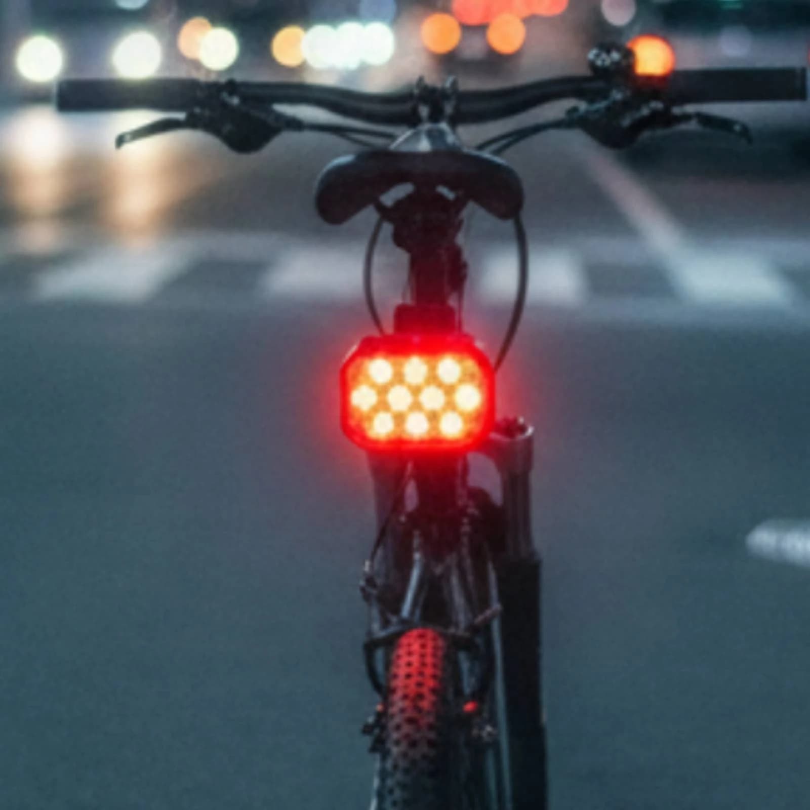 Bike Tail Light with Mount High Visibility Bike Tail Light Compact Long Battery Life for Cyclists, Night Riding