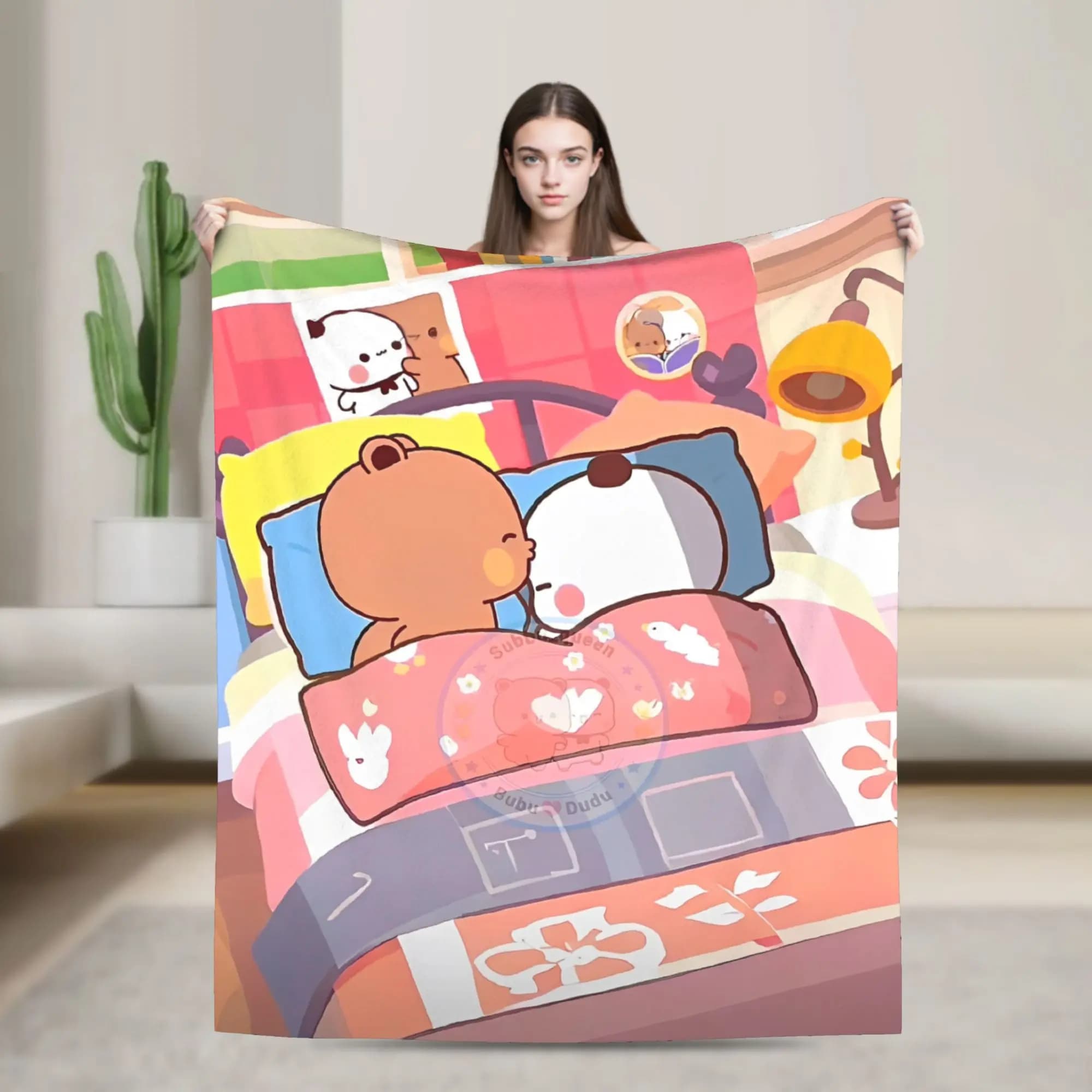 Bubu and Dudu Series Blankets Travel Flannel Throw Blanket For Living Room Super Warm Design Quality Bedspread Gift Idea