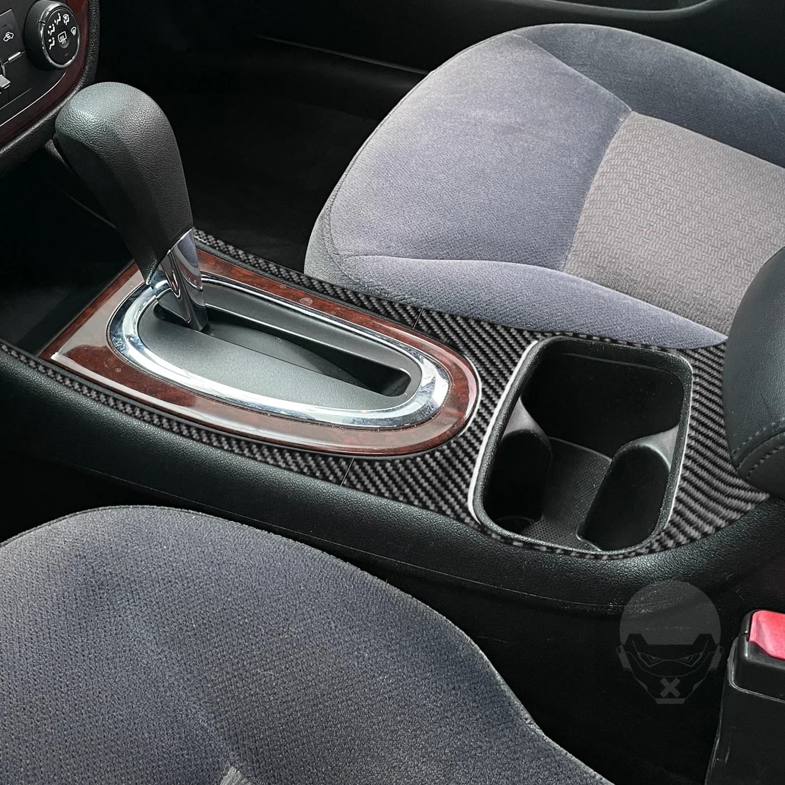 For Chevrolet Impala 2006-2013 Real In Carbon Fiber Changing Glasses Surround Storage Glasses Trim Cover Panel Stickers