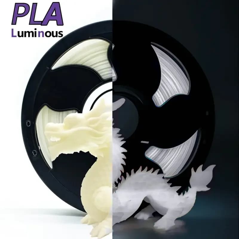 Filament PLA Bright 1.75mm 3D Print Fluorescent, 250g Bobbin, Long Lifetime Autoluminescent Material