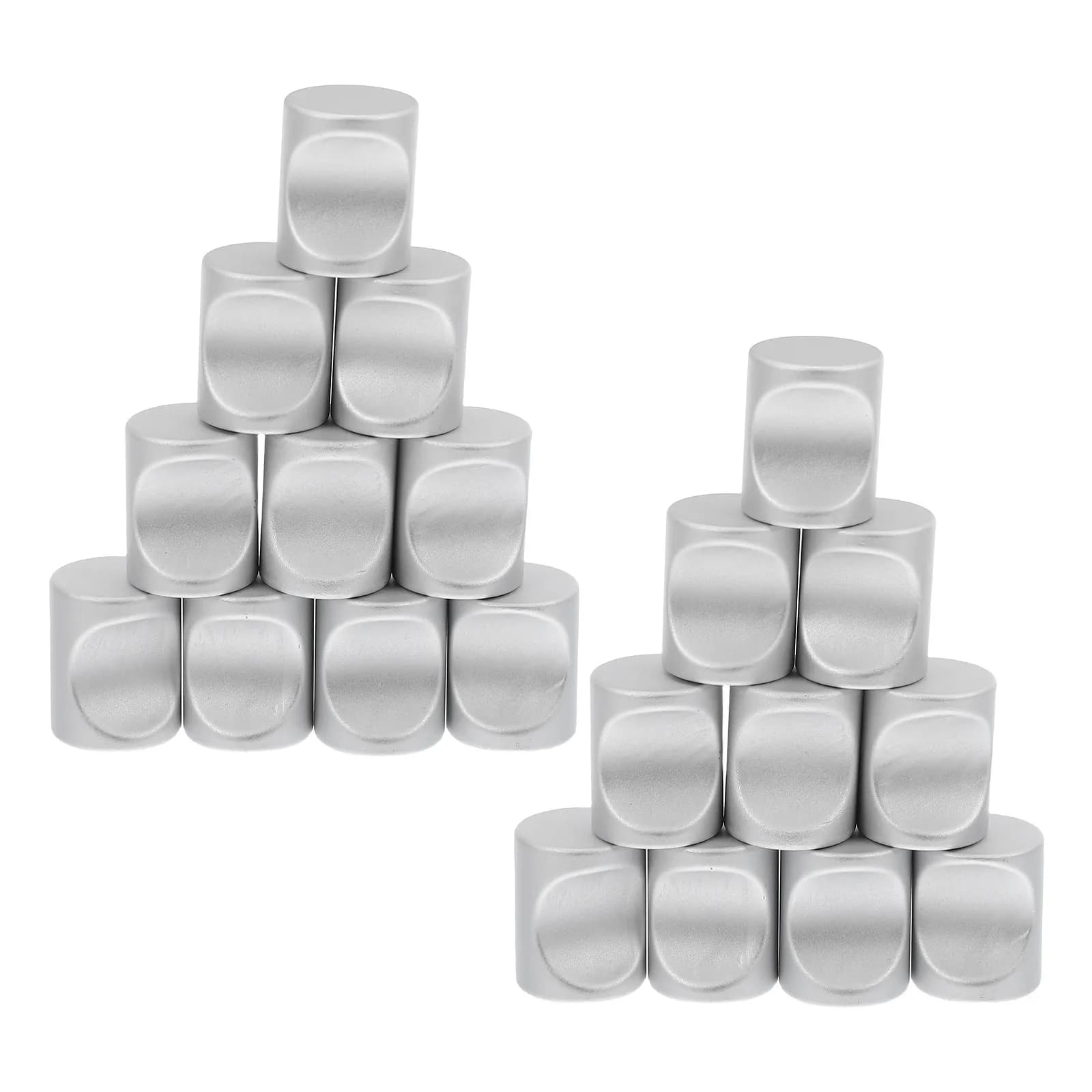 20 Pezzi Maniglia per Armadio in Lega di Alluminio, Moderna Cilindrica, Tirante per Cassetto a Foro Singolo, Minimalista, Pomello per Ante di Armadi e Cucine