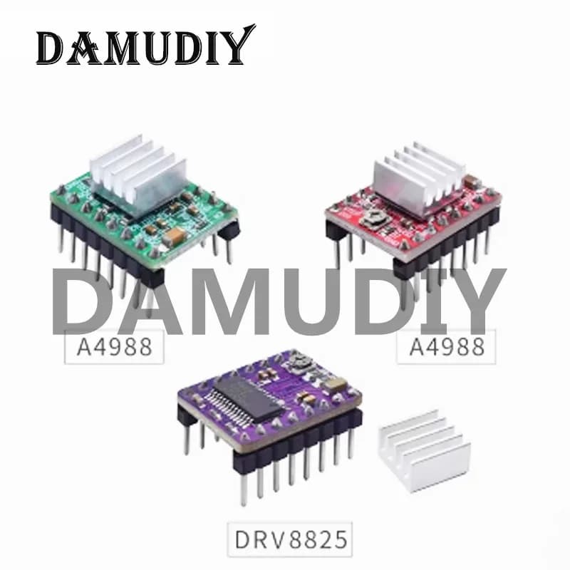 5 pz Parti Della Stampante 3D A4988 DRV8825 Driver del Motore Passo-passo Con Dissipatore di Calore Per SKR V1.3 1.4 GTR V1.0 RAMPE 1.4 1.6 MKS GEN bordo