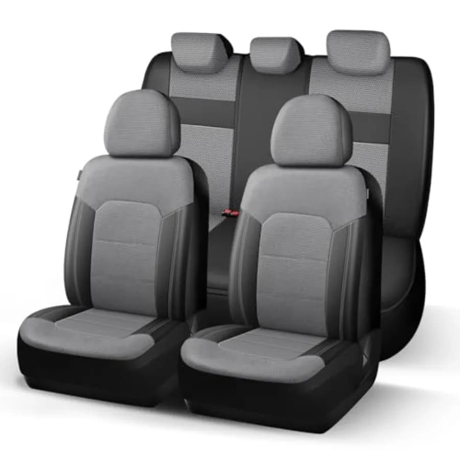 Car Covers in Network Breathable Complete Set Compatible with Airbag Protection and Comfort for All Seasons