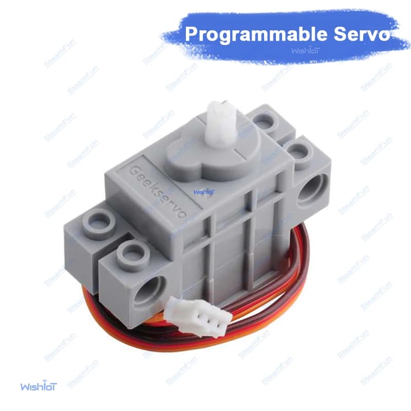 Ruota Servo Rotante a 270 Gradi per Arduino Microbit Raspberry Pi, Blocchi di Costruzione Standard Geekservo, Supporta Kittenblock Makecode