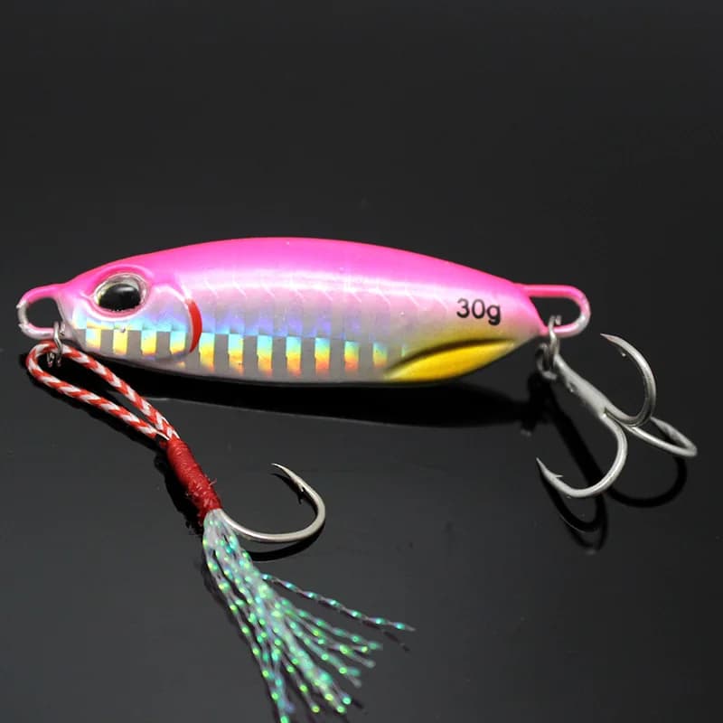 JEKEKU NEW 10pcS Slow Jigging Metal Lure Drag Metal Cast 60g Saltwater Metal Fishing Lure esca artificiale Bait Fishing