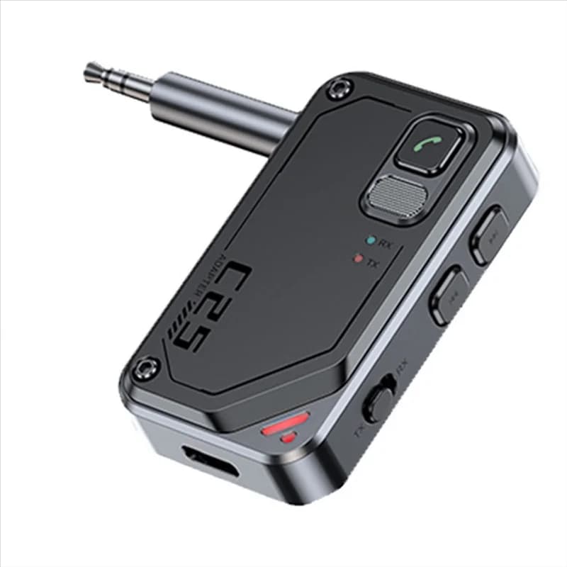 Elegante-Bluetooth 5.3 Aereo Ricevitore Trasmettitore Adattatore 3.5MM AUX Lettore MP3 Adattatore Audio HIFI Per TV Auto Casa Altoparlante