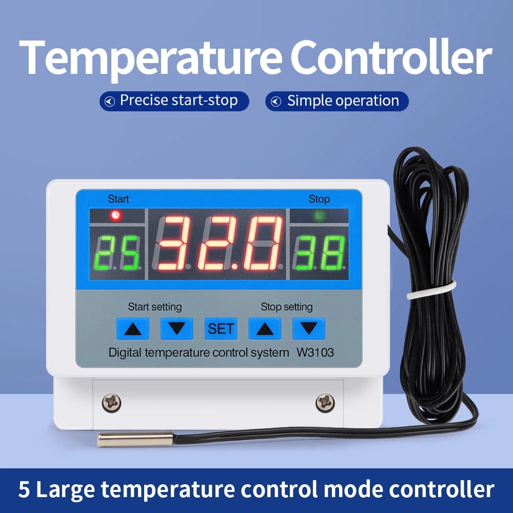 XH-W3103 Digital temperature sensor Controller 5000W 30A Automatic heating thermoregulator for aquarium