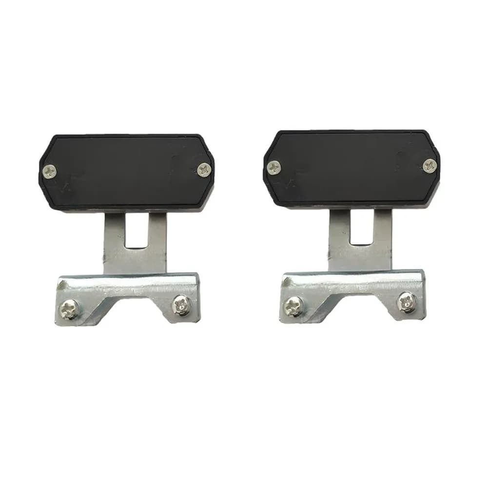 2 Pack Magnetic Limit Switches Metal Black For Sliding Gate Door Opener Automation System With Mounting Brackets Normally Open