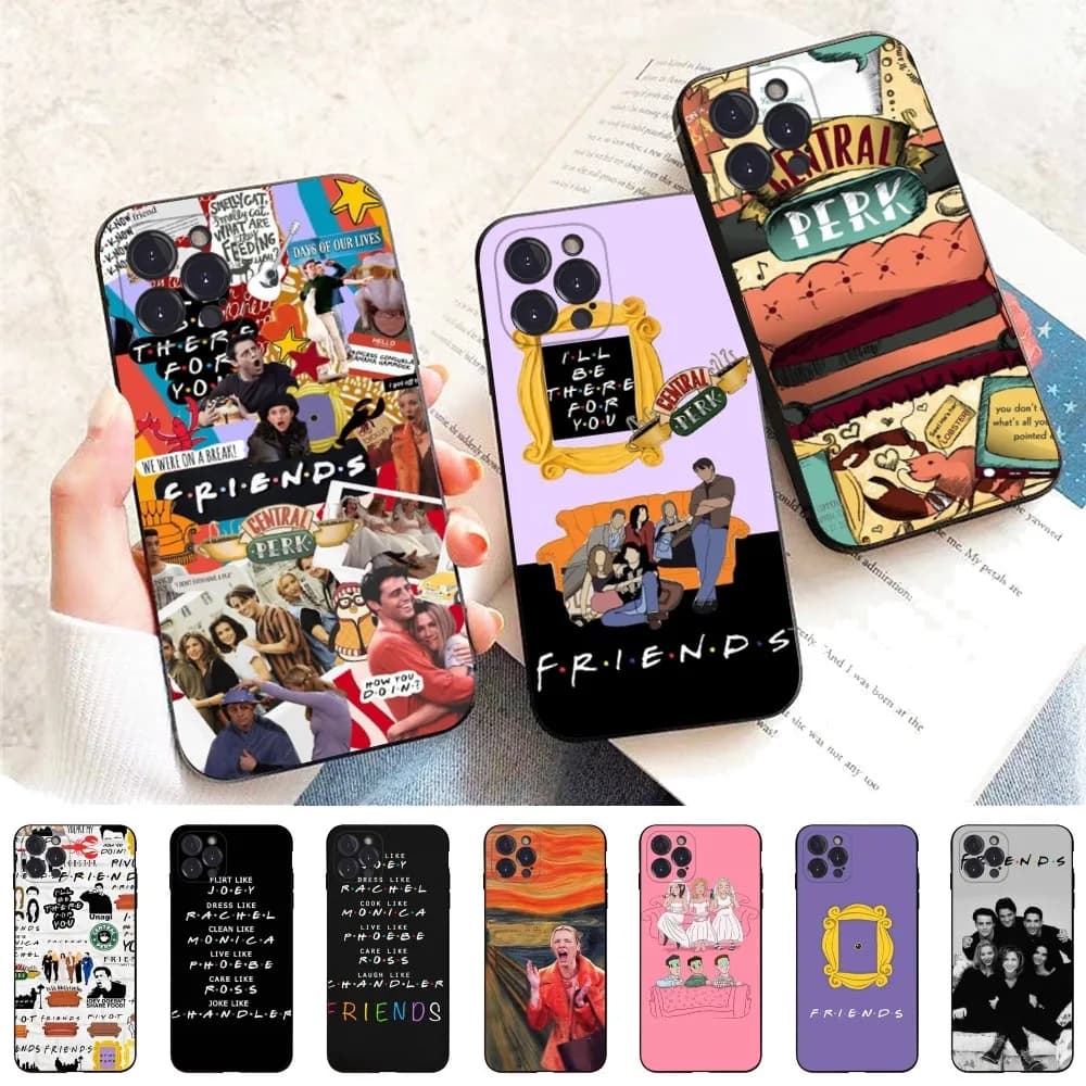Friends Tv Show Custodia per telefono in silicone morbido per iPhone 15 14 13 12 11 Pro Mini XS MAX 8 7 6 Plus X XS XR Cover