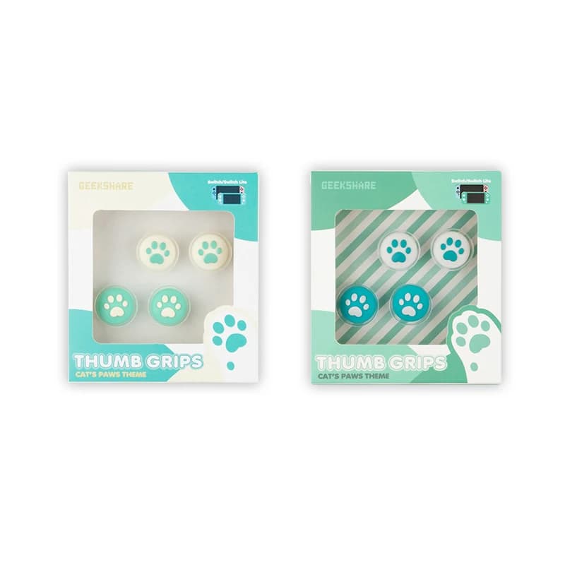 Super Deal Zampa di Gatto Silicone Morbido Thumb Stick Grip Cap Joystick Copertura Per Interruttore NS Oled/Lite Joy-con Controller Thumbstick caso