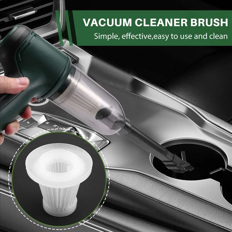 Aspirapolvere portatile senza fili per auto Aspirapolvere portatile ricaricabile estrastrante per polvere Green-B51B