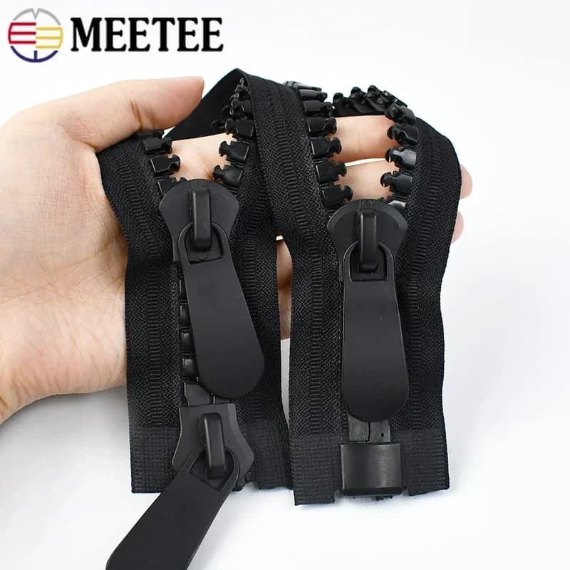 20 # Cerniera in resina 70-150 cm Cerniere open-end extra large per cucire giacche giacche tende Zipper Kit di riparazione Accessori per l'abbigliamento