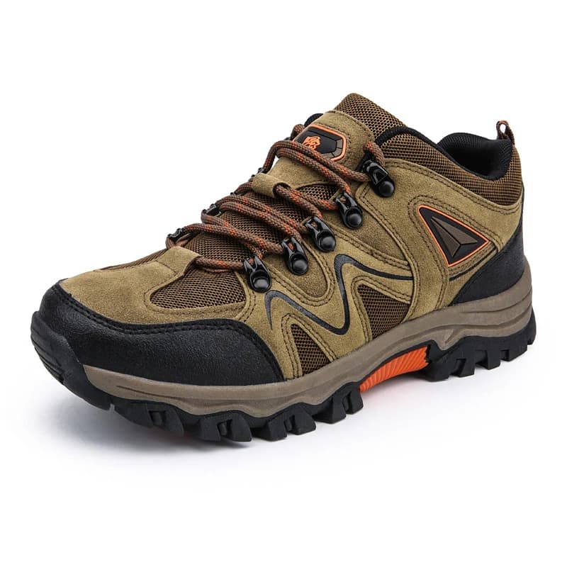 Men Mesh Hiking Shoes, Breathable Wear-resistant Non-Slip All-Terrain Sneakers for Outdoor Cycling Trekking