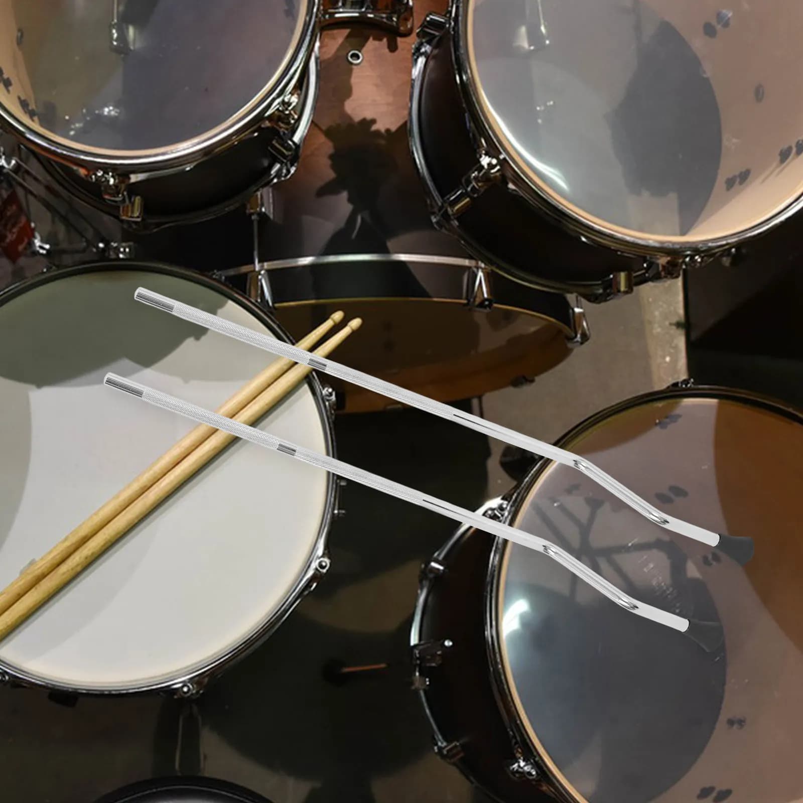 Set di 3 Supporti per Grancassa da Pratica, Piedini per Batteria, Supporti per Chitarra, Base per Tom
