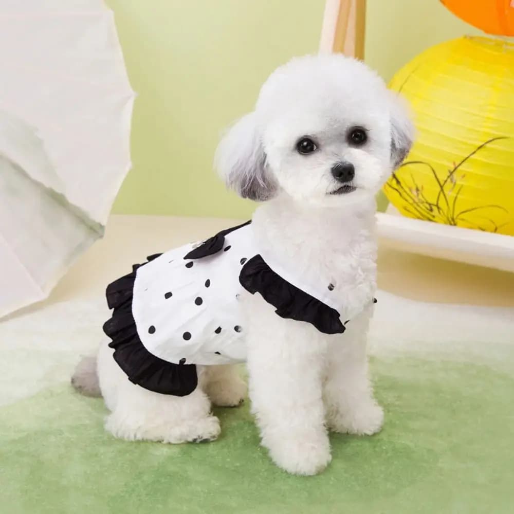 Cintura pettorale per animali domestici Abito da principessa per cani carino Gonna morbida e traspirante per animali domestici Design sottile Gilet per gatti Imbracatura Barboncino Chihuahua