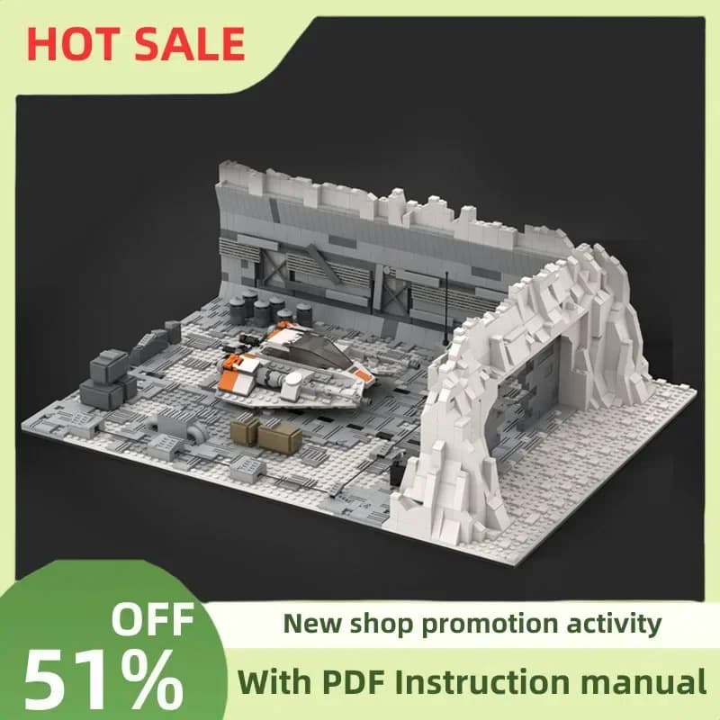 HOT 3252 Pz Famosa Star Battle Movie Moc-75049 Snowspeeder Modello di Pista Puzzle Personalizzato Fai Da Te Idee Creative Giocattolo Del Capretto Regalo Di Compleanno