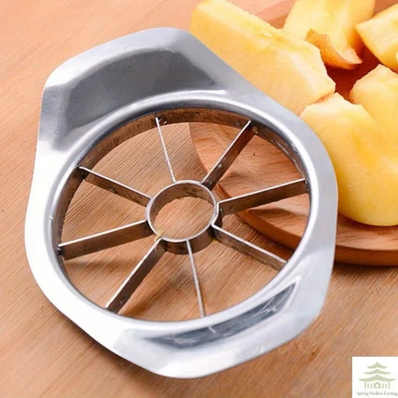 Stainless Steel Apple Slicer Fruit Cutter Upgraded 8 Blade Sharp Divider Fruit Cutter Vegetable Corer Peeler