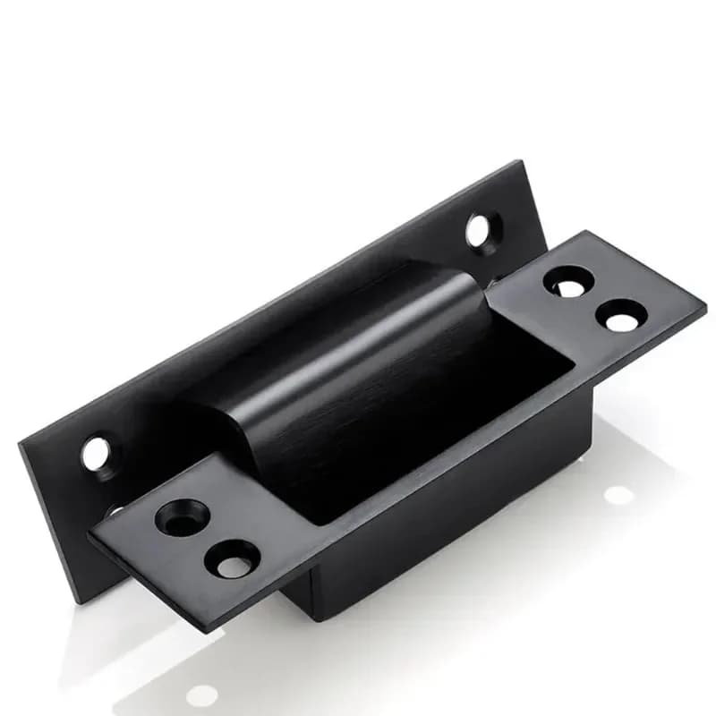 Cerniere per porte nascoste Cerniera per porta a croce ispessita in acciaio inossidabile Accessori per mobili con cerniera per porte pieghevoli nascoste nere