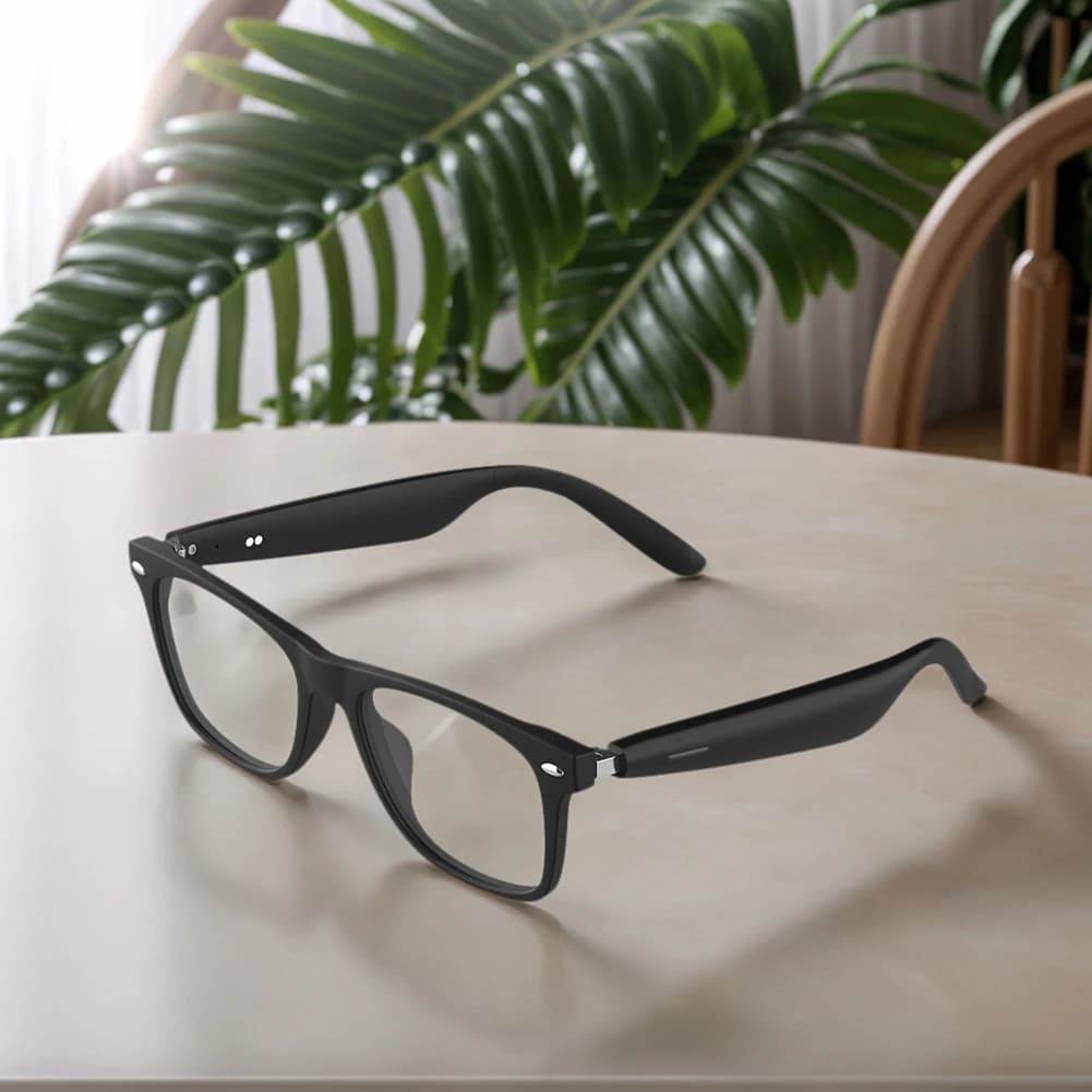 Occhiali Intelligenti con Traduzione AI, Occhiali Smart Compatibili con Bluetooth, Cuffie Wireless, Occhiali da Sole con Auricolari per Uomini e Donne