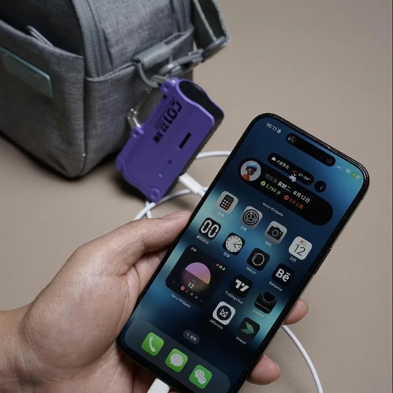 Capsule Design Replaceable Battery Power Bank 21700 Charging 22.5W Detachable Lithium Battery Portable External Charger OEM
