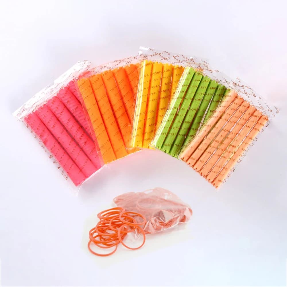 18 pcs/set Rollers for Extra Long Hair with Elastics Cold Perm Radical Dresses Bigodino Bar Clip Curling Hair Clips Supplies 1546