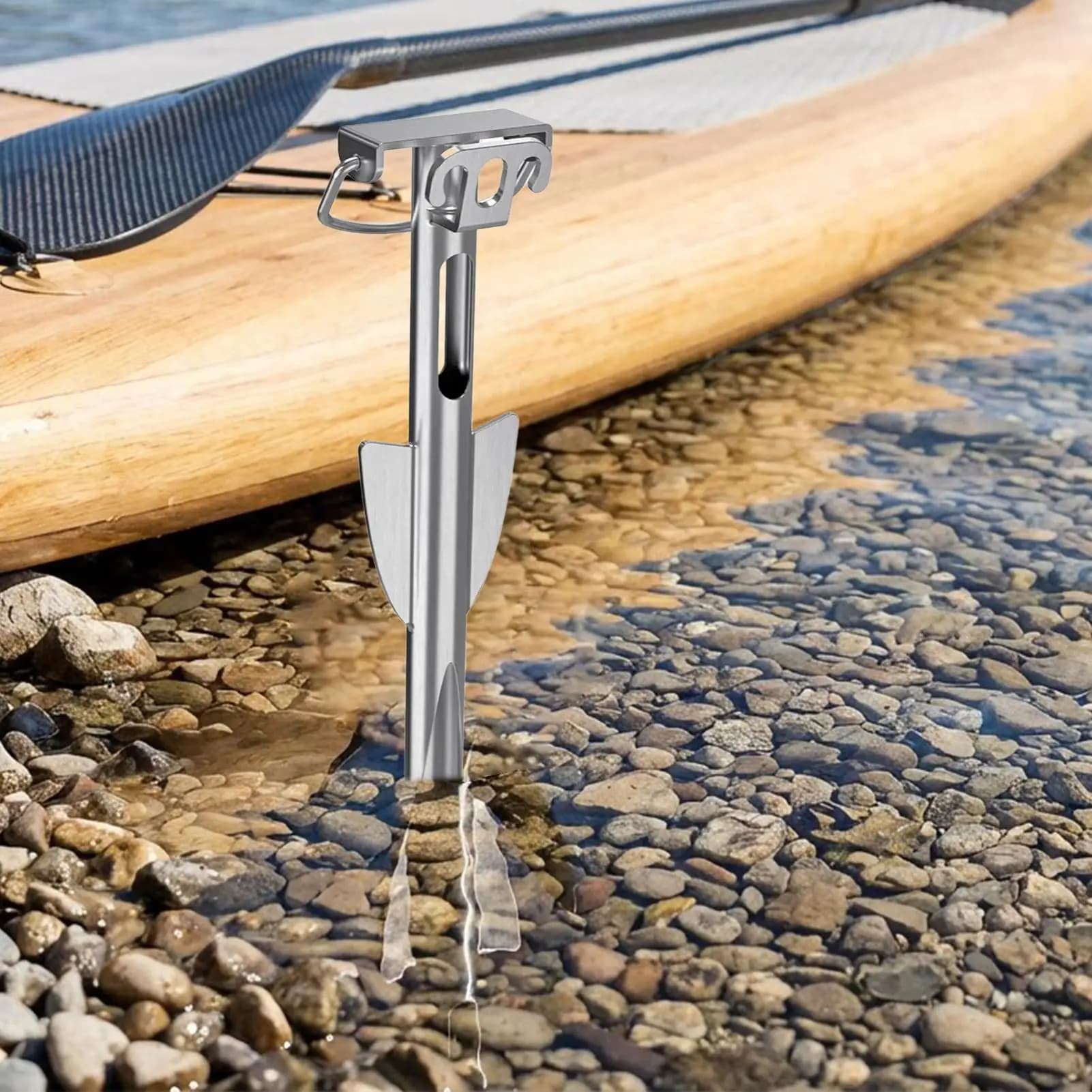 Ancore per Paddleboard in Acciaio Inossidabile Antiruggine, Ancore Pesanti per Sabbia per Kayak, Paddleboard, Gommone, Zattera, Pontone