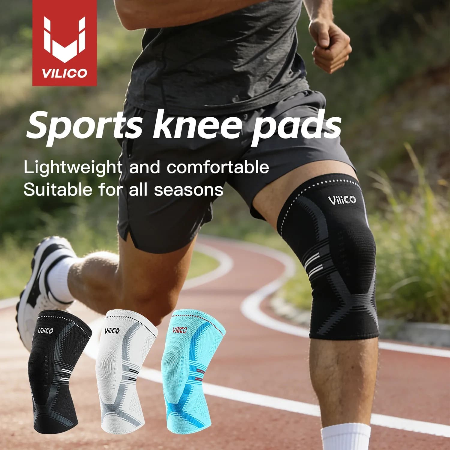 1 Pezzo di Ginocchiera Compressiva per Uomo e Donna - Supporto per Articolazioni per Corsa, Palestra, Sport, Lesioni ACL, Artrite e Rotture del Menisco